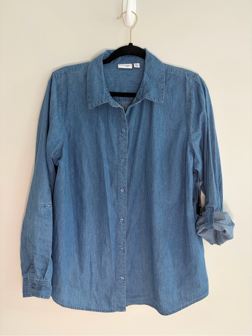 Kim Rogers Light Blue Denim Button-Down Shirt - Men